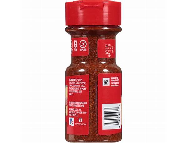 Hot mexican-style chili powder nutrition facts