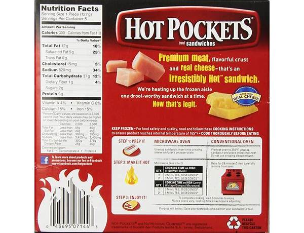 Hot pocket food facts