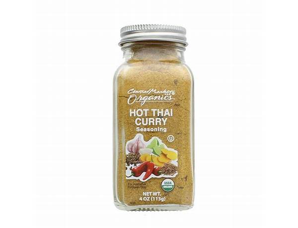 Hot thai curry seasoning food facts