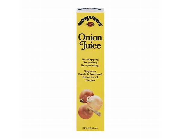 Howard's onion juice food facts