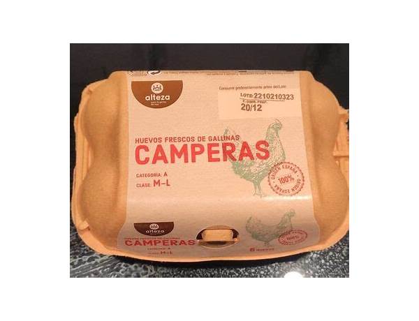 Huevos de gallinas camperas (6) food facts