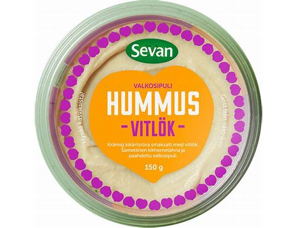 Hummus vitlök food facts