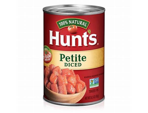 Hunts petite diced tomatoes, 14.5 oz ingredients