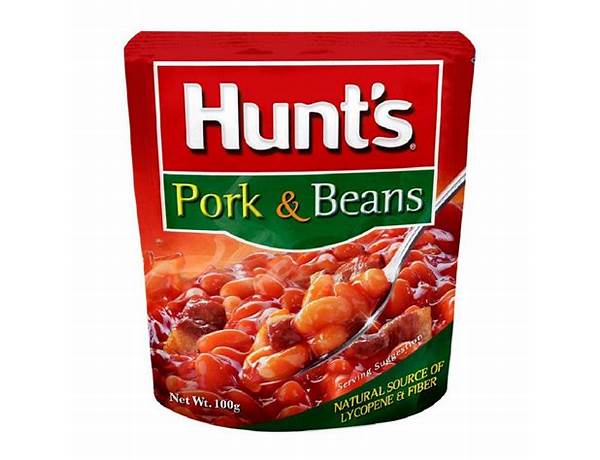 Hunts pork & beans food facts