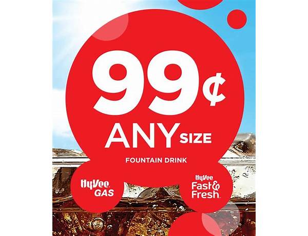 Hy-vee large fountain drink cup nutrition facts