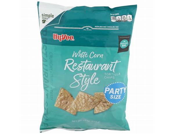 Hyvee tortilla chips ingredients