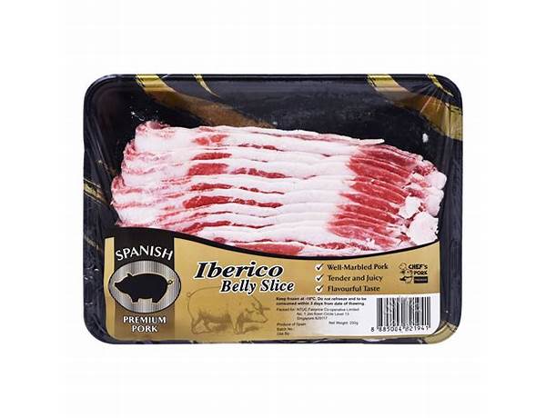 Iberico pork slices food facts