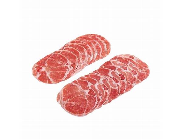 Iberico pork slices ingredients