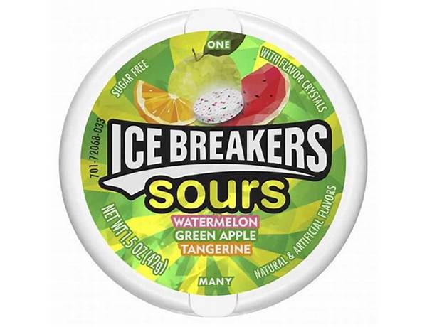 Ice breakers sours  food facts