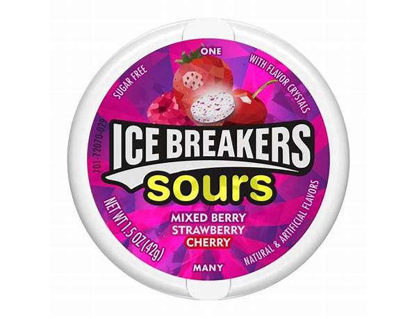 Ice breakers sours  ingredients
