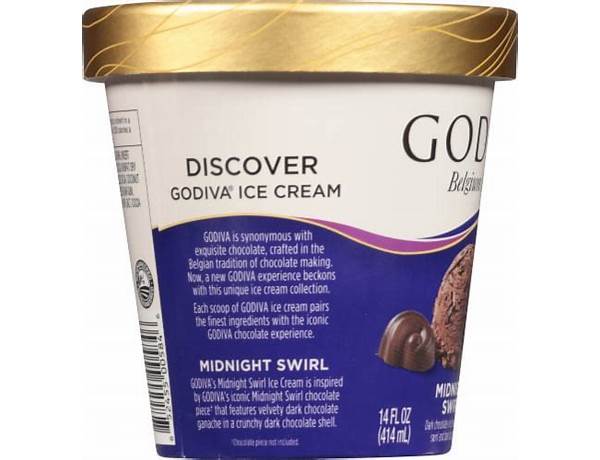 Ice cream, midnight swirl food facts