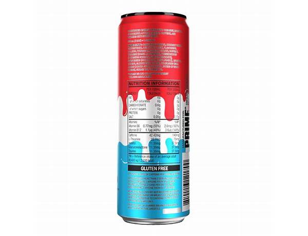 Ice pop energy drink food facts