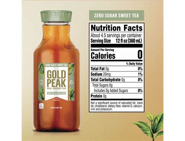 Ice tea zero nutrition facts