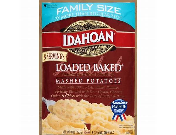 Idahoan, loaded baked mashed potatoes food facts