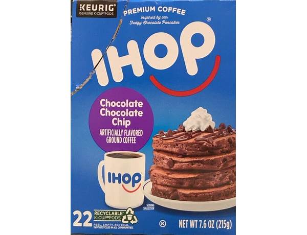 Ihop chocolate chocolate chip premium coffee food facts