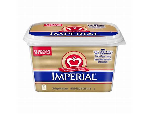 Imperial quarter vegetable oil spread food facts