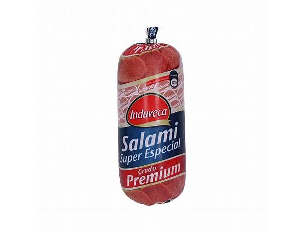 Induveca, salami super especial ingredients