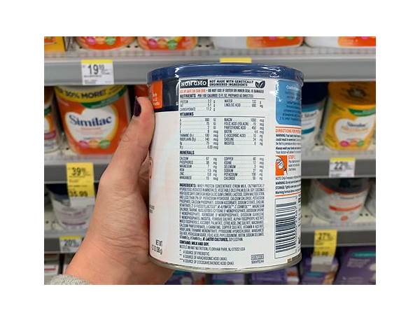 Infant formula food facts