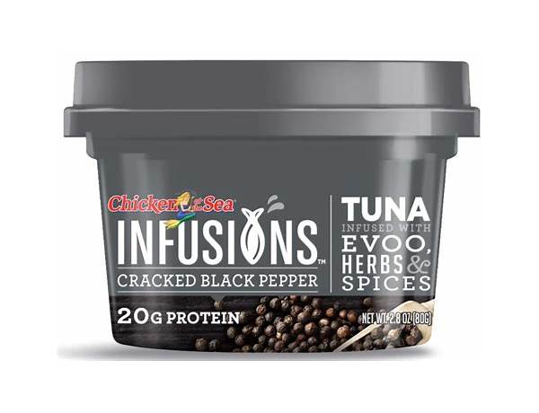 Infusions cracked black pepper tuna infused with evoo food facts