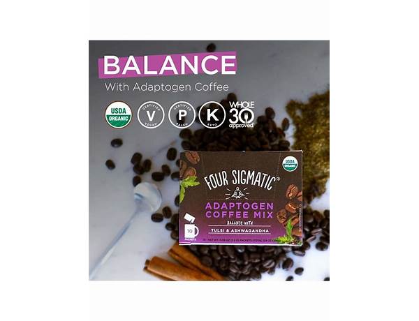 Insant coffee + adaptogens food facts