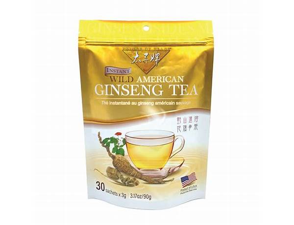 Instant american ginseng tea food facts