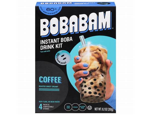 Instant boba drink packs coffee food facts