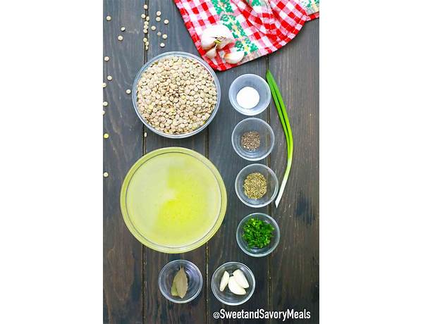 Instant lentils ingredients