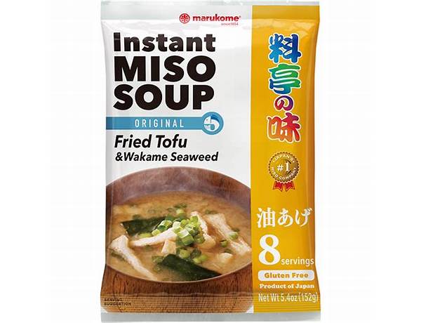 Instant miso soup food facts