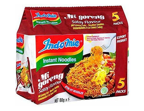 Instant noodles migoreng satay flavour food facts