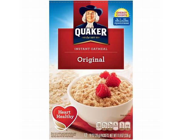 Instant oatmeal, original ingredients