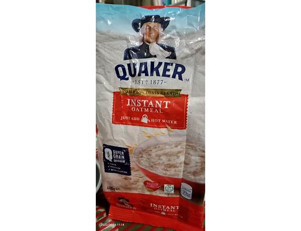 Instant oatmeal food facts