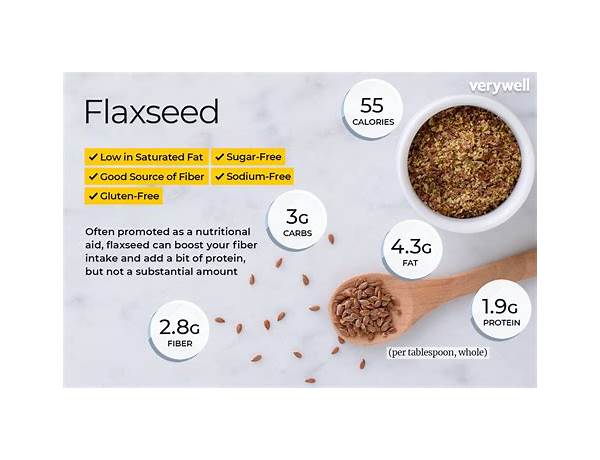 Instant oatmeal with flax seeds food facts