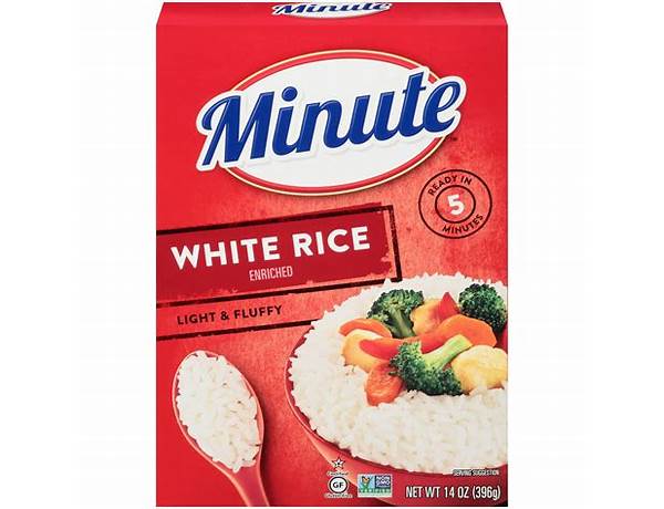 Instant white rice food facts