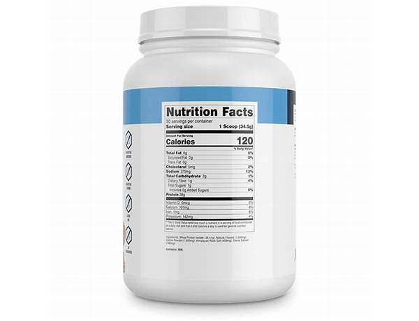 Intek isolate grass fed protein powder nutrition facts