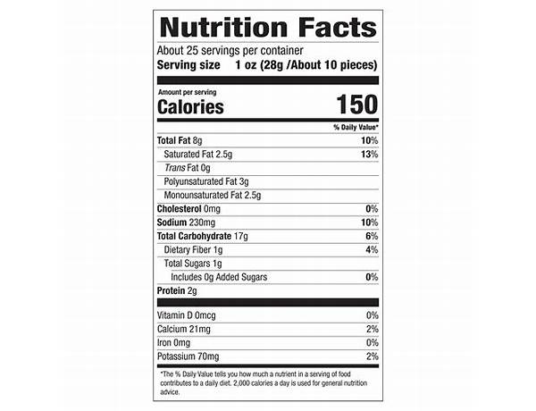 Intense nachos nutrition facts