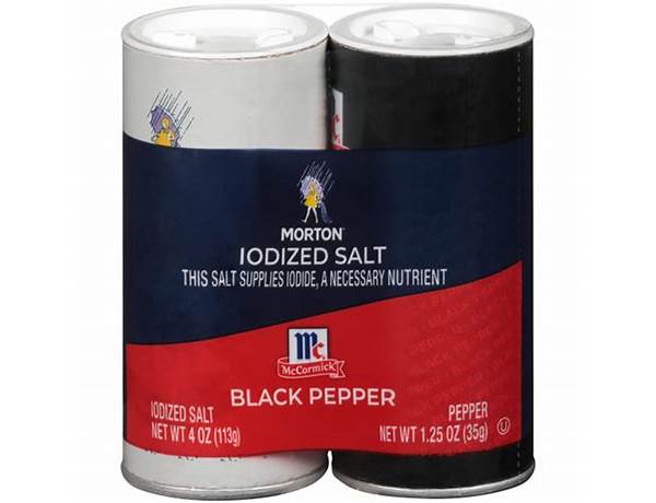 Iodized salt and pepper food facts