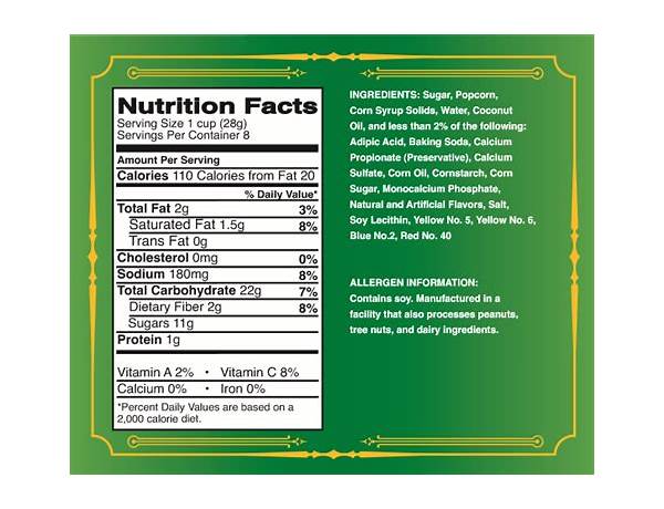 Irish crème nutrition facts