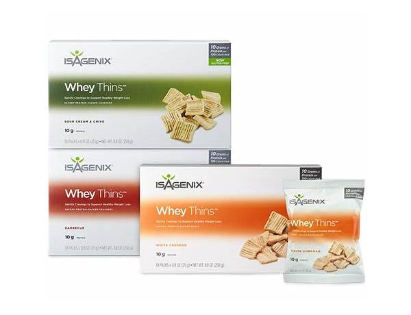 Isagenix whey thins food facts