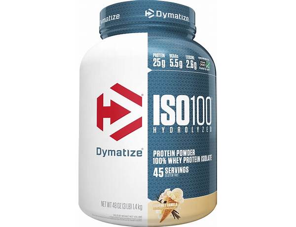 Iso100 hydrolyzed vanilla protein powder food facts