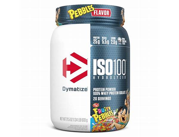 Iso100 hydrolyzed whey protein powder fruity pebbles ingredients