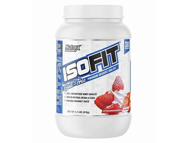 Isofit strawberries and cream food facts