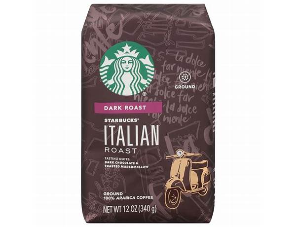 Italian dark roast coffee nutrition facts