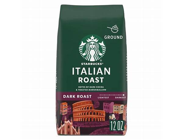 Italian roast ground coffee food facts