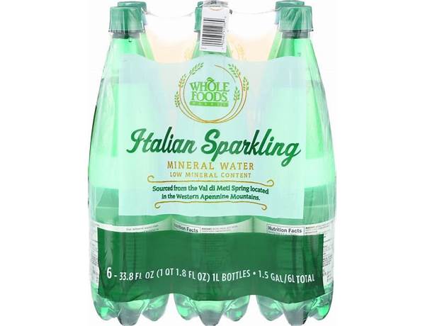 Italian sparkling mineral water food facts
