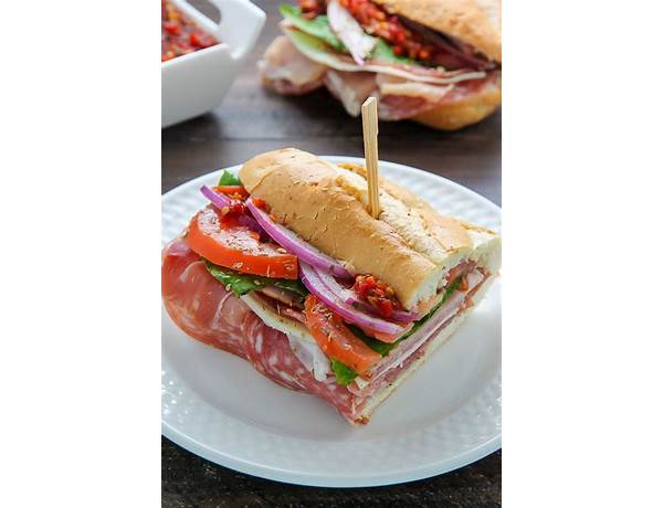 Italian style hoagie food facts