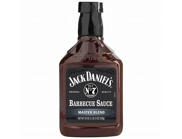 Jack daniel's master blend barbecue sauce food facts