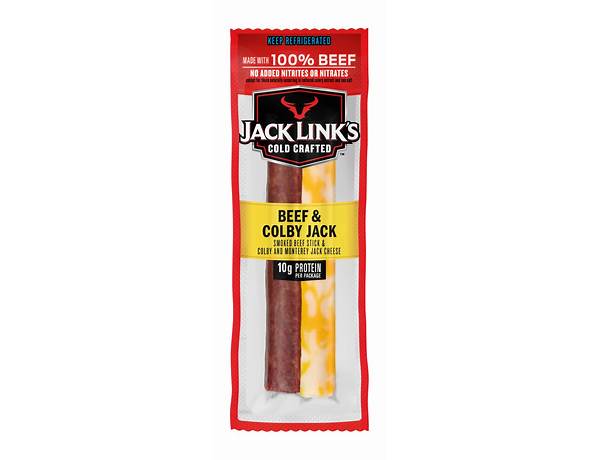 Jack links beef and colby jack food facts