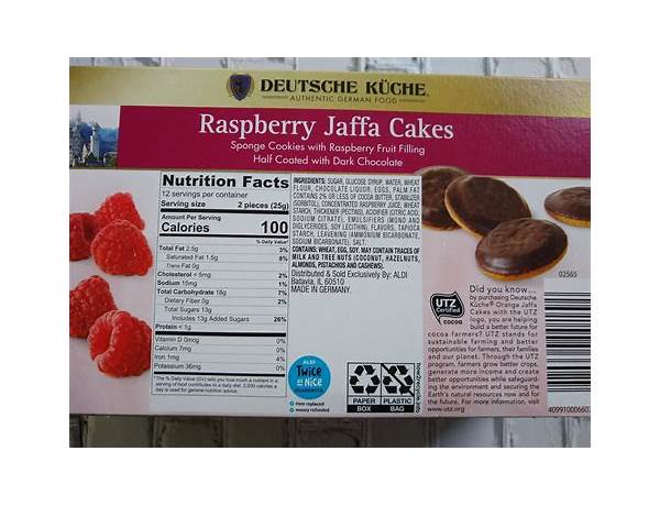 Jaffa cakes food facts
