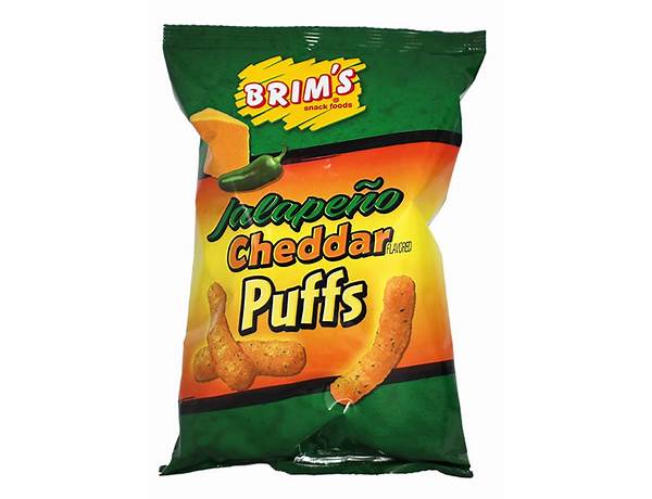 Jalapeño cheddar puffs food facts