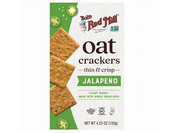 Jalapeño oat crackers ingredients
